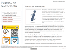 Tablet Screenshot of partidadenacimiento.es