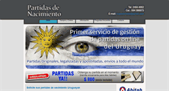 Desktop Screenshot of partidadenacimiento.com.uy